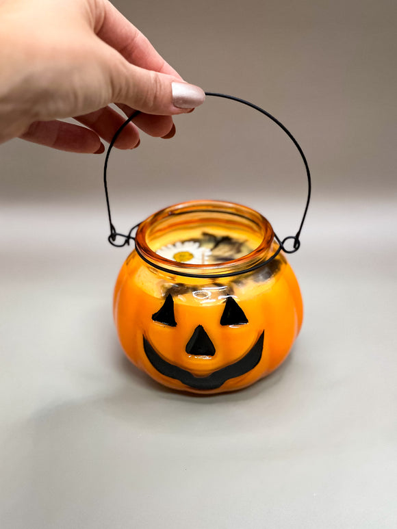 Pumpkin Cauldron Candle