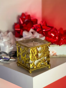 Golden Holiday Candle