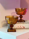 Amber Sherbet Glasses