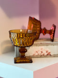Amber Sherbet Glasses