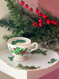 Holly Berry Tea Cup & Saucer