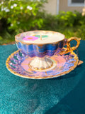 Purple Princess Tea Cup Candle