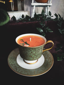 Pumpkin Chai Tea Cup Candle