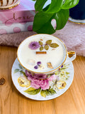 Floral Duchess Tea Cup Candle