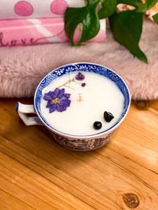 Vintage Italian Tea Cup Candle